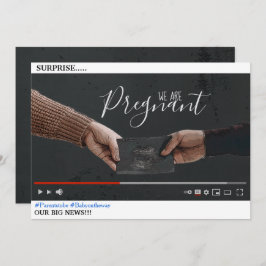 YouTube Thema Schwangerschaft Ankündigung Karte