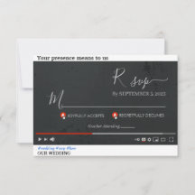 Youtube Themed personalisiert 3,5" x 5" Antwortkar