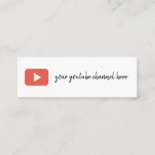 Youtube Visitenkarte (Vorderseite)