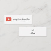 Youtube Visitenkarte (Vorne/Hinten)