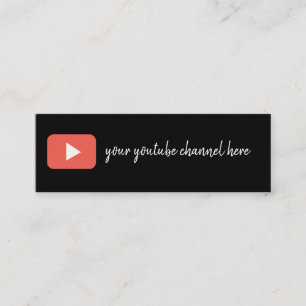 Youtube-Visitenkarte Mini Visitenkarte