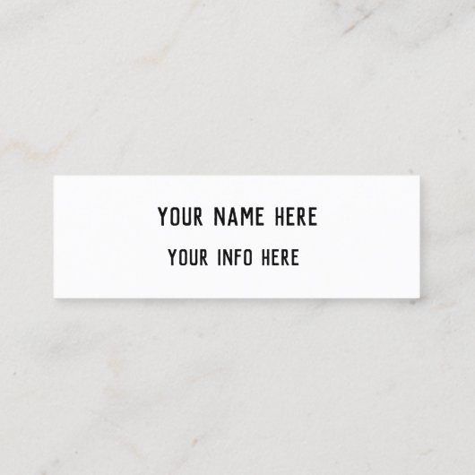 Youtube-Visitenkarte Mini Visitenkarte (Rückseite)