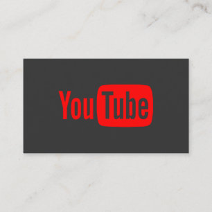 Youtube Youtuber Social Media Bloger Vloger Visitenkarte