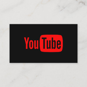 Youtube Youtuber Social Media Bloger Vloger Visitenkarte