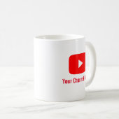 Youtuber Vlogger Youtube Channel Name Coffee Tasse (VorderseiteRechts)