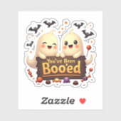 "You've Been Boo'ed" Cute Ghosts Halloween Sticker (Blatt)