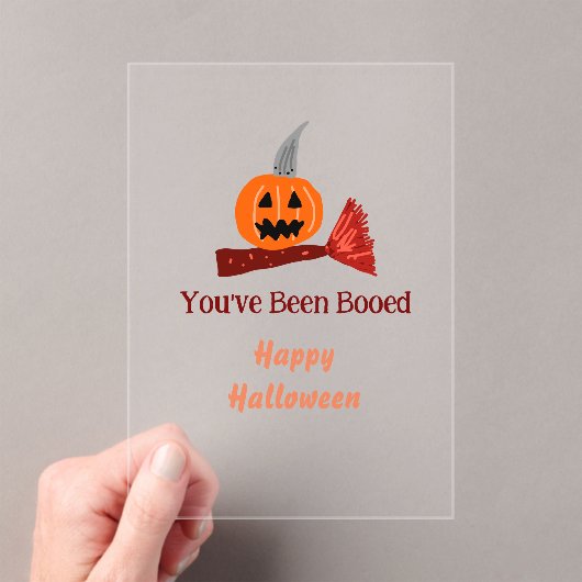 You've been Booed happy Halloween pumpink broom sc Acryleinladungen (Insitu (Handheld))