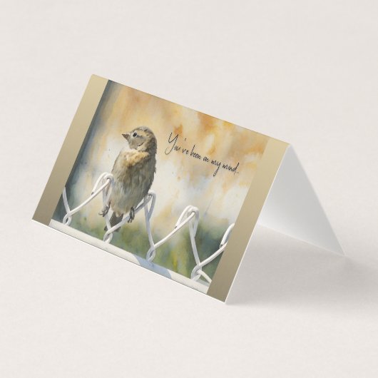 You've been on my mind... Thinking of You Card (Vorderseite)