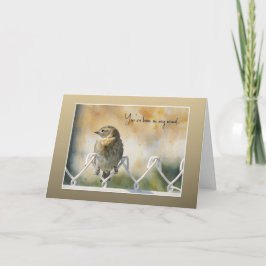 You've been on my mind... Thinking of You Card Karte