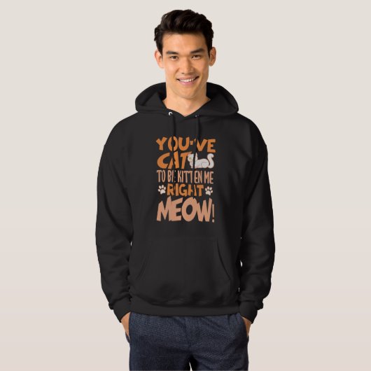 You've cat to be kitten me right meow Cat kitten Hoodie (Vorne ganz)