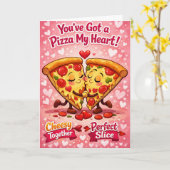 You've Got a Pizza My Heart Funny  Karte (Gelbe Blume)