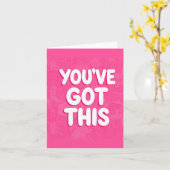 You've got this words on pink karte (Gelbe Blume)