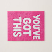 You've got this words on pink puzzle (Horizontal)