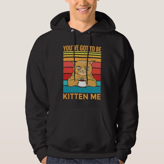 Youve Got To Be Kitten Me I Cat Hoodie (Vorderseite)