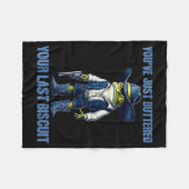 You've Just Buttered Your Last Biscuit Funny Cowbo Fleecedecke (Vorderseite (Horizontal))