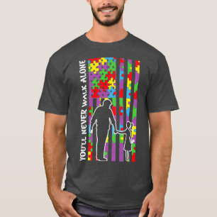 Youx27ll - Flag für Vater und Tochter nie allein l T-Shirt