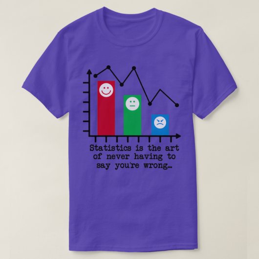 Youx27re Nie falscher Statistik-Spaß T-Shirt (Design vorne)