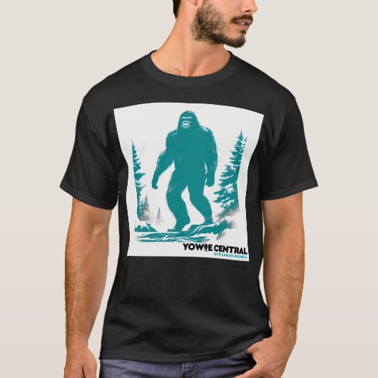 Yowie im Schnee - Mit Logo T-Shirt (Vorderseite)
