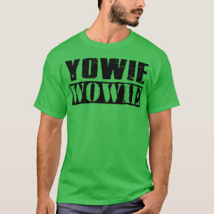 Yowie Wowie Vintag Black Text T-Shirt