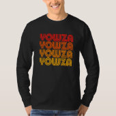 Yowza Weird Goofy Odd Old Retro Repeating Dad Wor T-Shirt (Vorderseite)