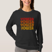 Yowza Weird Goofy Odd Old Retro Repeating Dad Wor T-Shirt (Vorderseite)