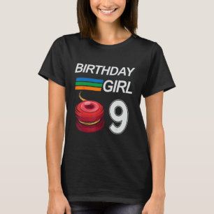 YOYO 9 Jahre alt Geburtstag für Mädchen Kinder JUG T-Shirt
