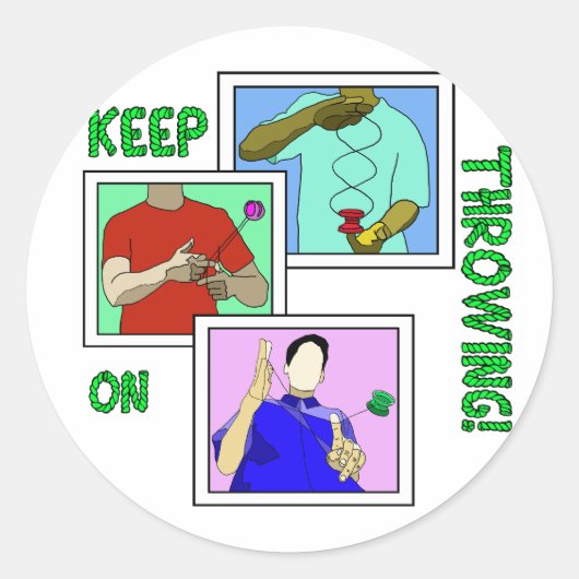 yoyo Classic Round Stickers (Vorderseite)