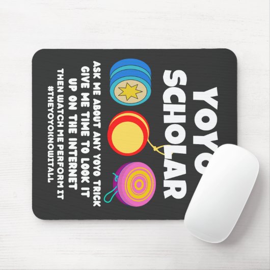 Yoyo-Gelehrter wissen alles Mousepad (Mit Mouse)