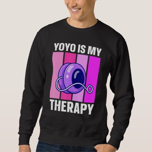 YoYo ist meine Therapie Retro Sweatshirt (Vorderseite)