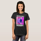 YoYo ist meine Therapie Retro T-Shirt (Vorne ganz)
