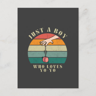 Yoyo Junge Postkarte