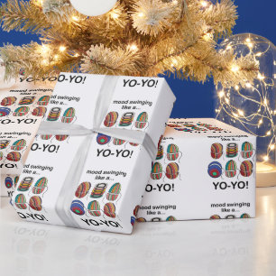 Yoyo Stimmung Schwankt Wie Ein Yo-Yo Lustig Geschenkpapier