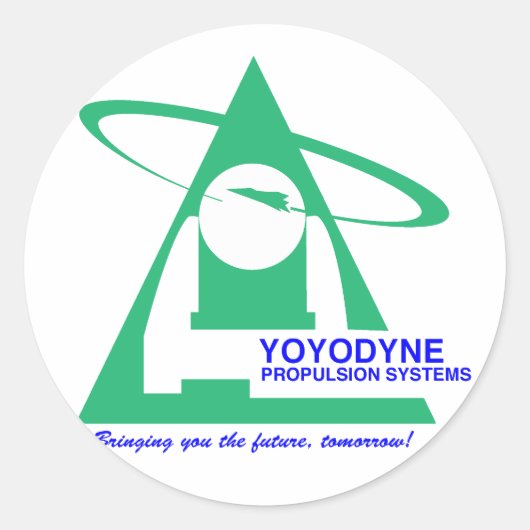 Yoyodyne Propulsion T - Shirt Runder Aufkleber (Vorderseite)