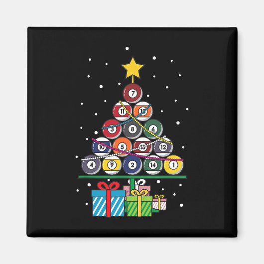 YOYOOES Sport- und Aktivitätsgeschenke Billiard Ll Magnet (Vorne)