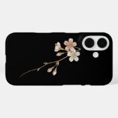 Yozakura Elegance: Golden Sakura & Midnight Black Case-Mate iPhone Hülle (Rückseite (Horizontal))