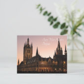 Ypres Cloth Hall, Belgien by Night Postkarte (Stehend Vorderseite)