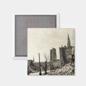 Ypres von der Rue de Ville, Juni 1915 Magnet (Vorderseite/Rückseite)