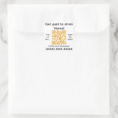 YPRzone.com QR-Codeskleber Quadratischer Aufkleber (Tasche)