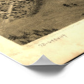 Ypsilanti Michigan 1868 Antique Panoramabalkarte Poster (Ecke)