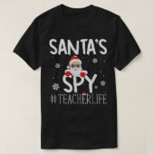 ypXb Merry Xmas Santa Spy Lehrer Weihnachten P T-Shirt (Design vorne)