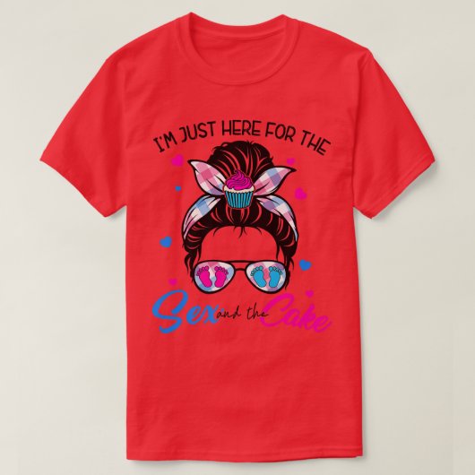 YQNO Messy Bun für das Baby und den Kuchen Gen. T-Shirt (Design vorne)
