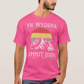 Yr Wyddfa Snowdon Summit 2024 Sun Cymru Wa T-Shirt (Vorderseite)