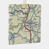Yreka CA Vintag Map Keramikornament (Rechts)