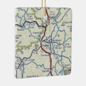 Yreka CA Vintag Map Keramikornament (Rechts)