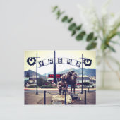 Yreka Miner Statue Postkarte (Stehend Vorderseite)