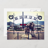 Yreka Miner Statue Postkarte (Vorne/Hinten)