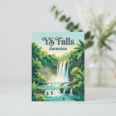 YS Falls Jamaika Postkarte (Stehend Vorderseite)