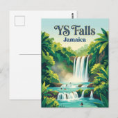YS Falls Jamaika Postkarte (Vorne/Hinten)