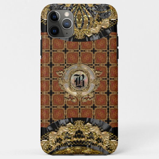 Ysabeau Gothic Baroque Style Beautiful Monogram Case-Mate iPhone Hülle (Rückseite)