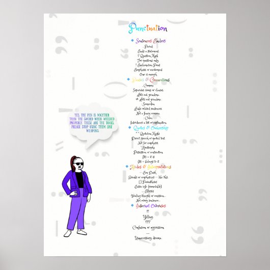 YSKTBN 2: Satzzeichen Poster (Vorne)